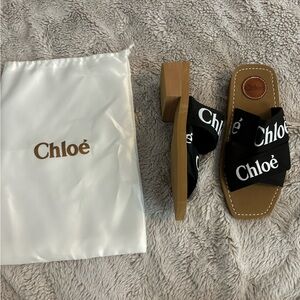 Black sandals size 37